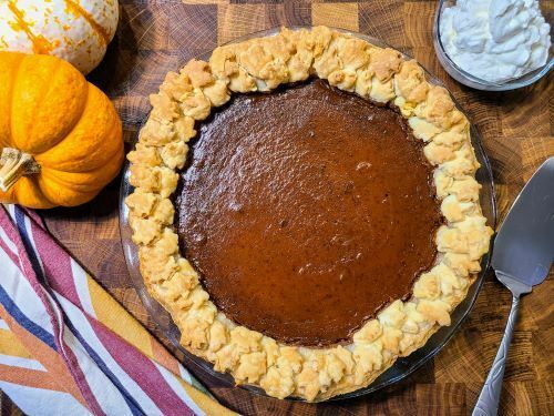 Baked pumpkin pie