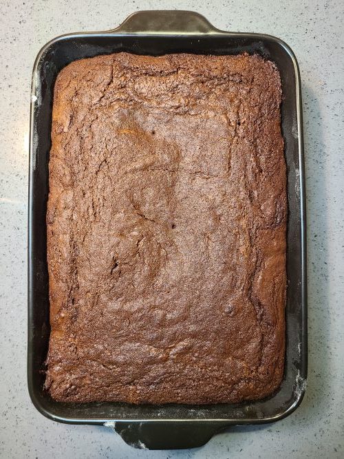 baked chocolate gingerbread