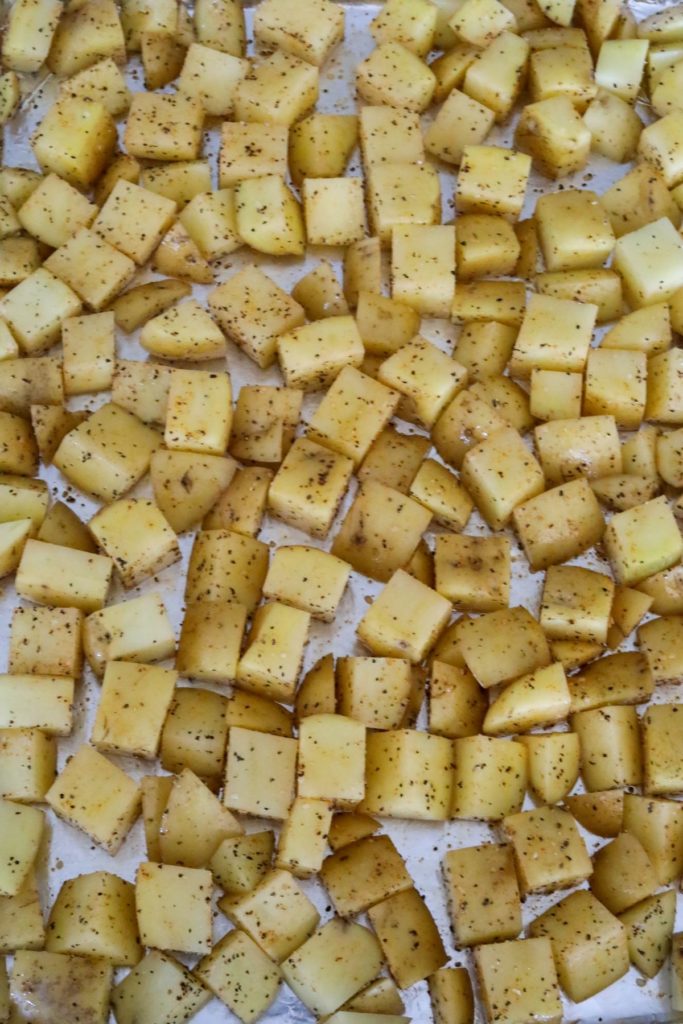 potatoes before roasting