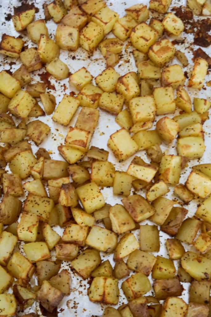 roasted potatoes for potato salad