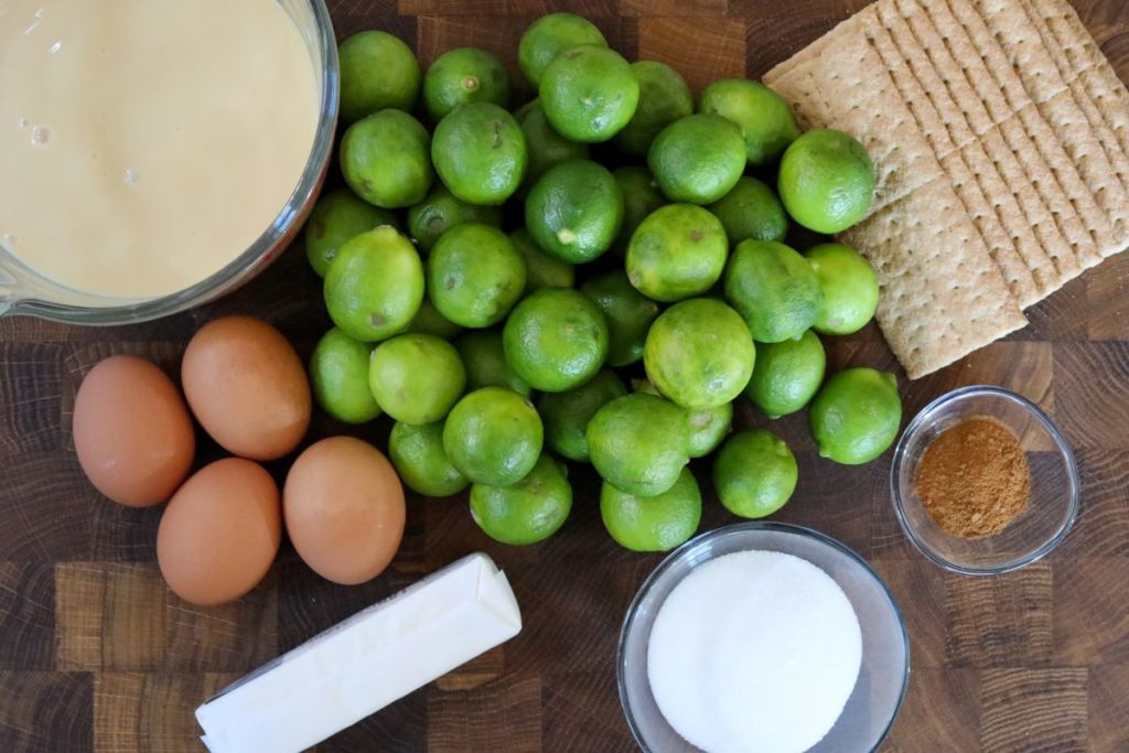Ingredients for key lime pie 