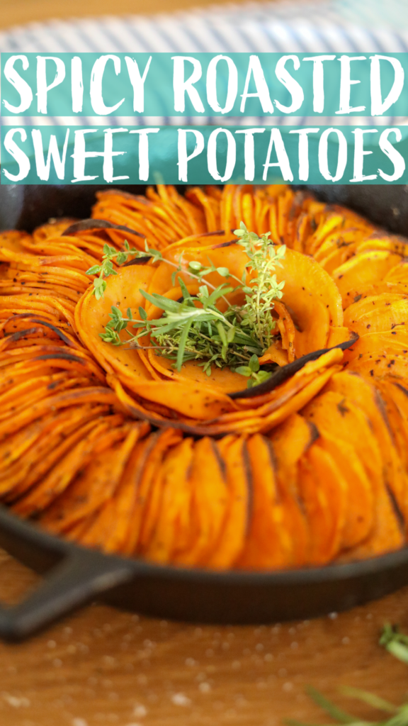 spicy sweet potatoes pinterest pin