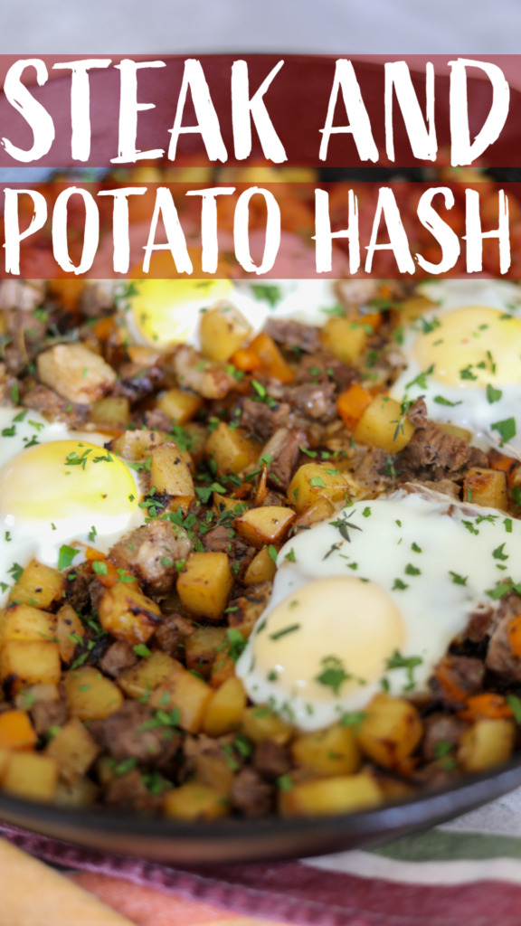 Steak and Potato Hash with Eggs - Man Meets Oven