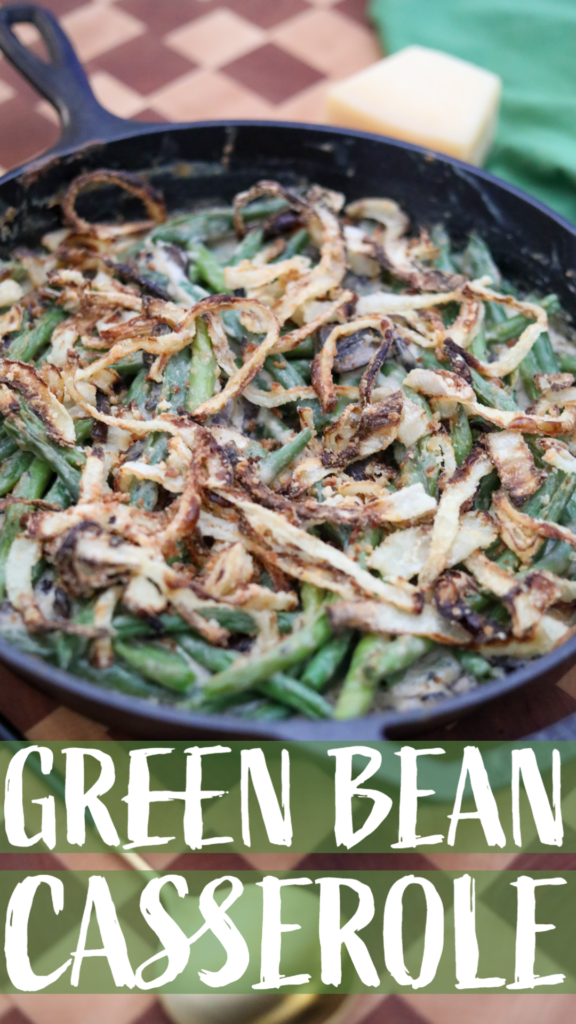 green bean casserole pinterest pin