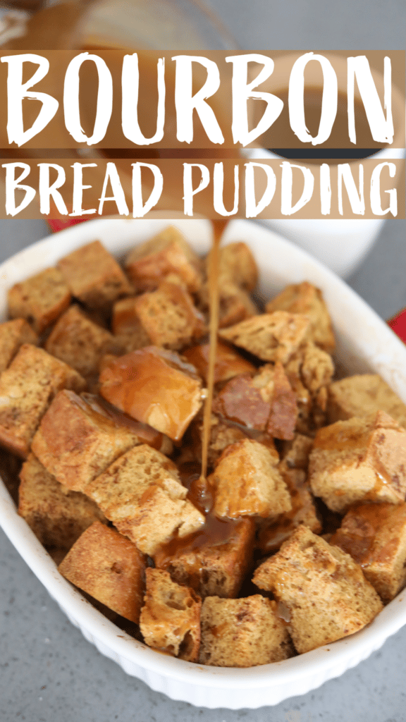 Bourbon bread pudding Pinterest pin