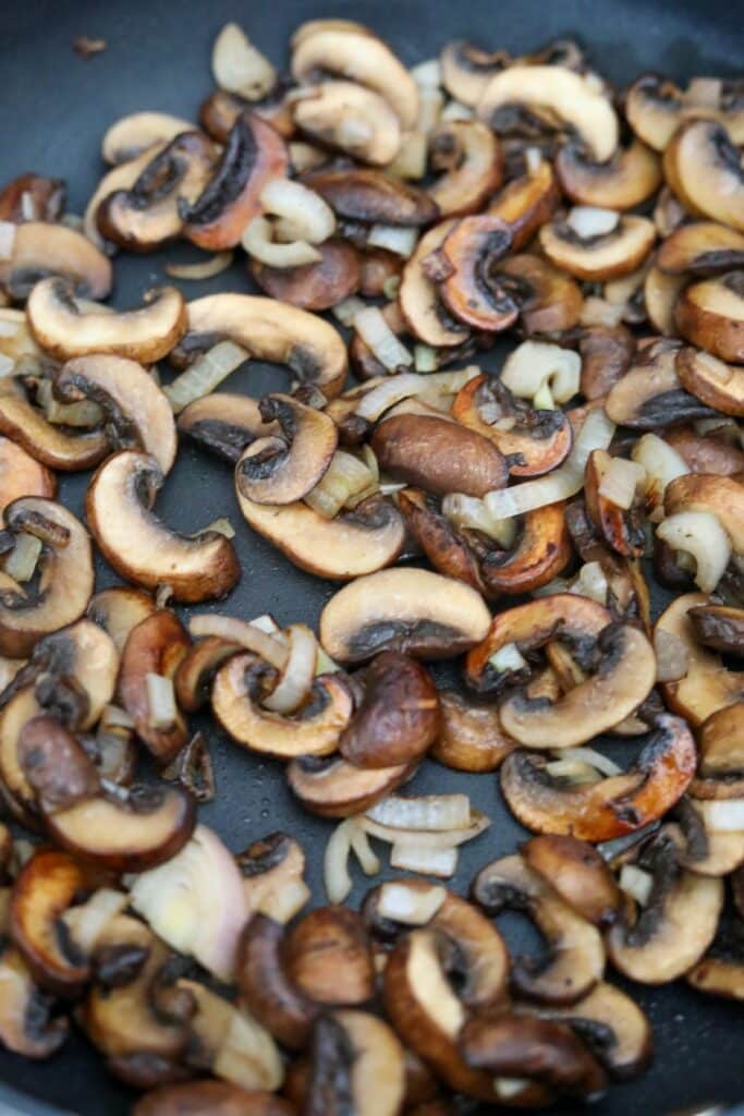 Sauteed mushrooms and shallots