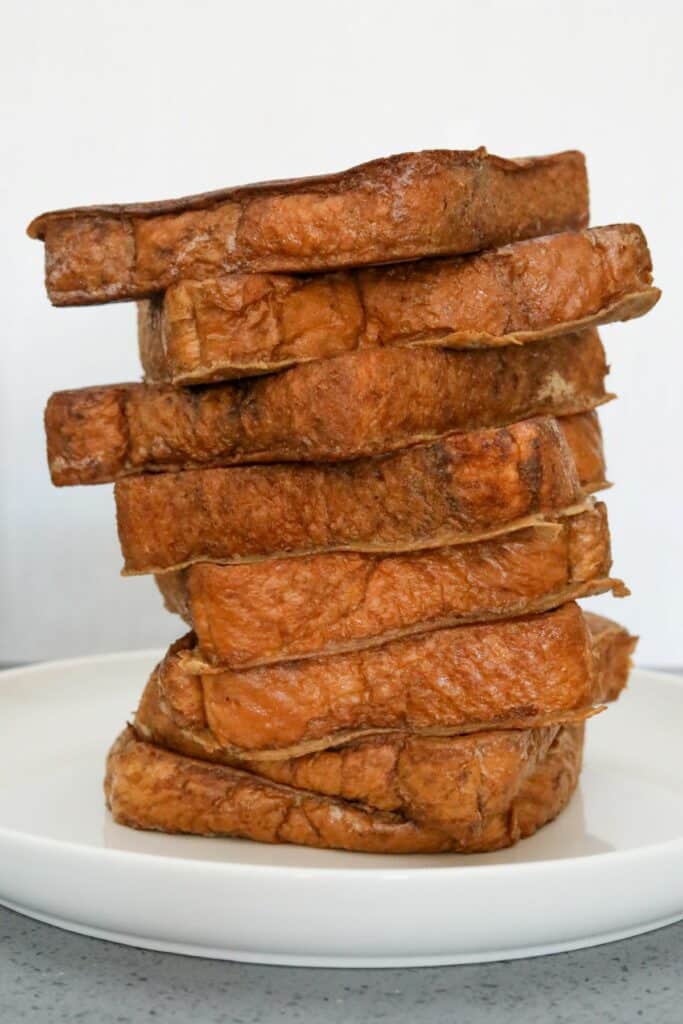 A tower of French toast